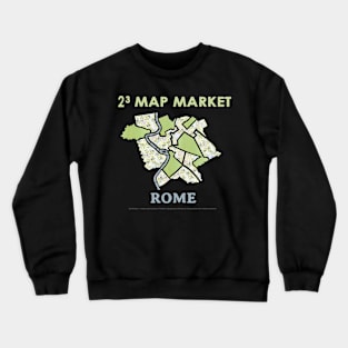 Rome Map - Full Size Crewneck Sweatshirt